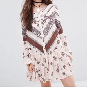 Free People From Your Heart Mini Blush Dress